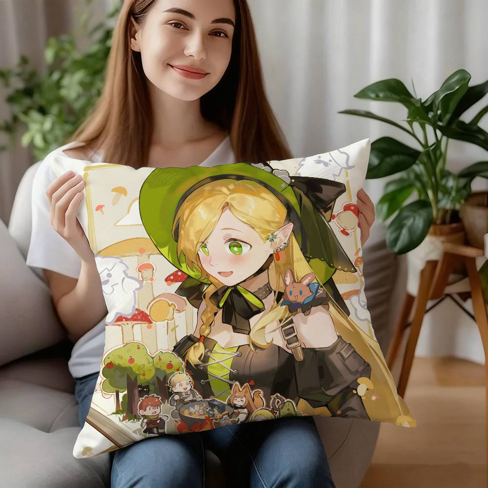 Anime M-Marcille Donato Kissenbezug Sofa Dekoration Zuhause Beidseitiger Druck Kurzer Plüsch Kissen Kissenbezug Weihnachtsgeschenk