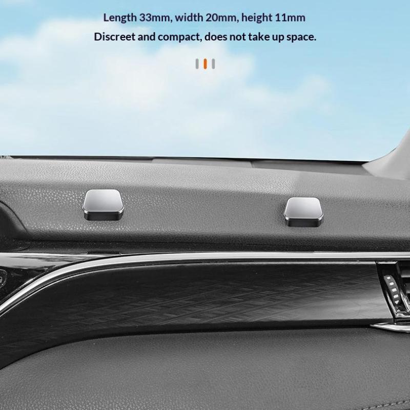 Mini Metal Car Hook Front Car Multi Functional Storage Small Hook Hidden Car Hooks Multi-Purpose Car Household Hooks Accessories