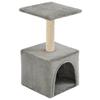 VidaXL Arbre à chat avec griffoirs en sisal 55 cm Gris