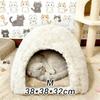 New Flannel Pet Bed Soft Cozy Pet Sleeping Nest Cave Nest Cat Bed Indoor Use