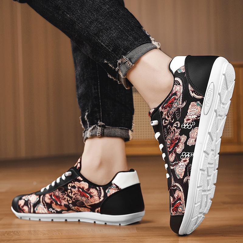 Chinese Style Men's Shoes Guochao Board Shoes Sports and Leisure Forrest Gump Shoes Internet Celebrity Fashion Explosion Ins Korean Version of Versat