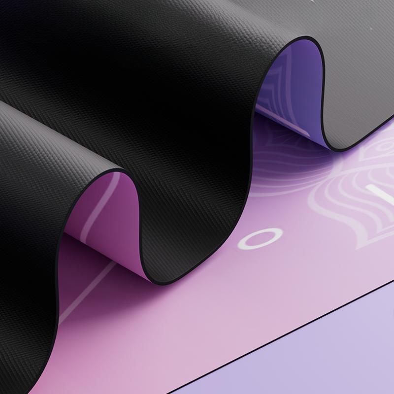 Suede Cartoon Pattern Yoga Mat Portable Thin Animal Plant Pattern Floor Mats Non Slip and Foldable Home Sports Dancing Yoga Fitness Mat for Girls