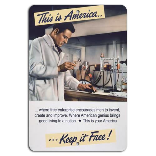 Celebrate American Innovation Keep It FreeAluminumtin sign 20x30cm（7.8x11.8inch）