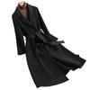 Double-sided Cashmere Coat Women's Medium and Long New High-end Slim-fitting and Thin Black Woolen Coat