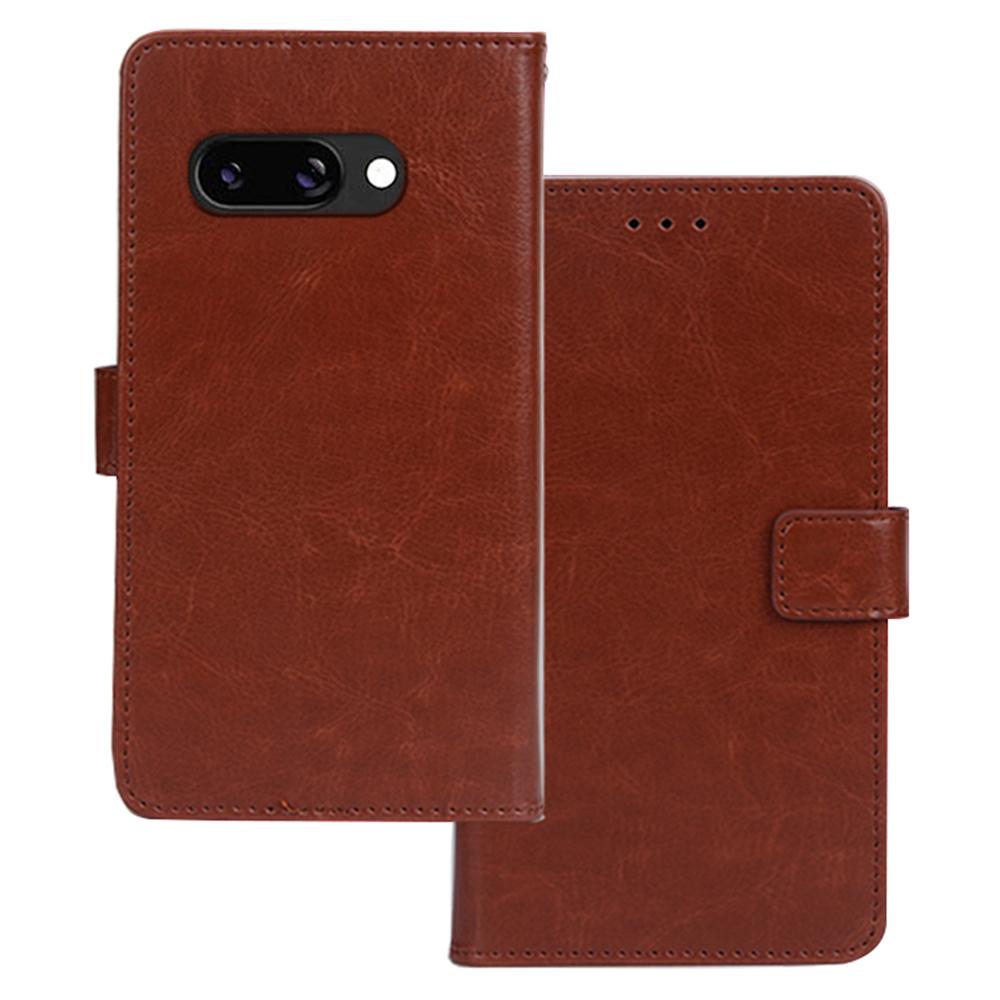 

IDEWEI For Google Pixel 9a Case Wallet Leather Phone Cover Crazy Horse Texture E