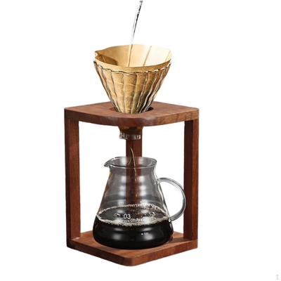 Kaffeetassenhalter Filterständer Holz Retro Stabile Maker Station für