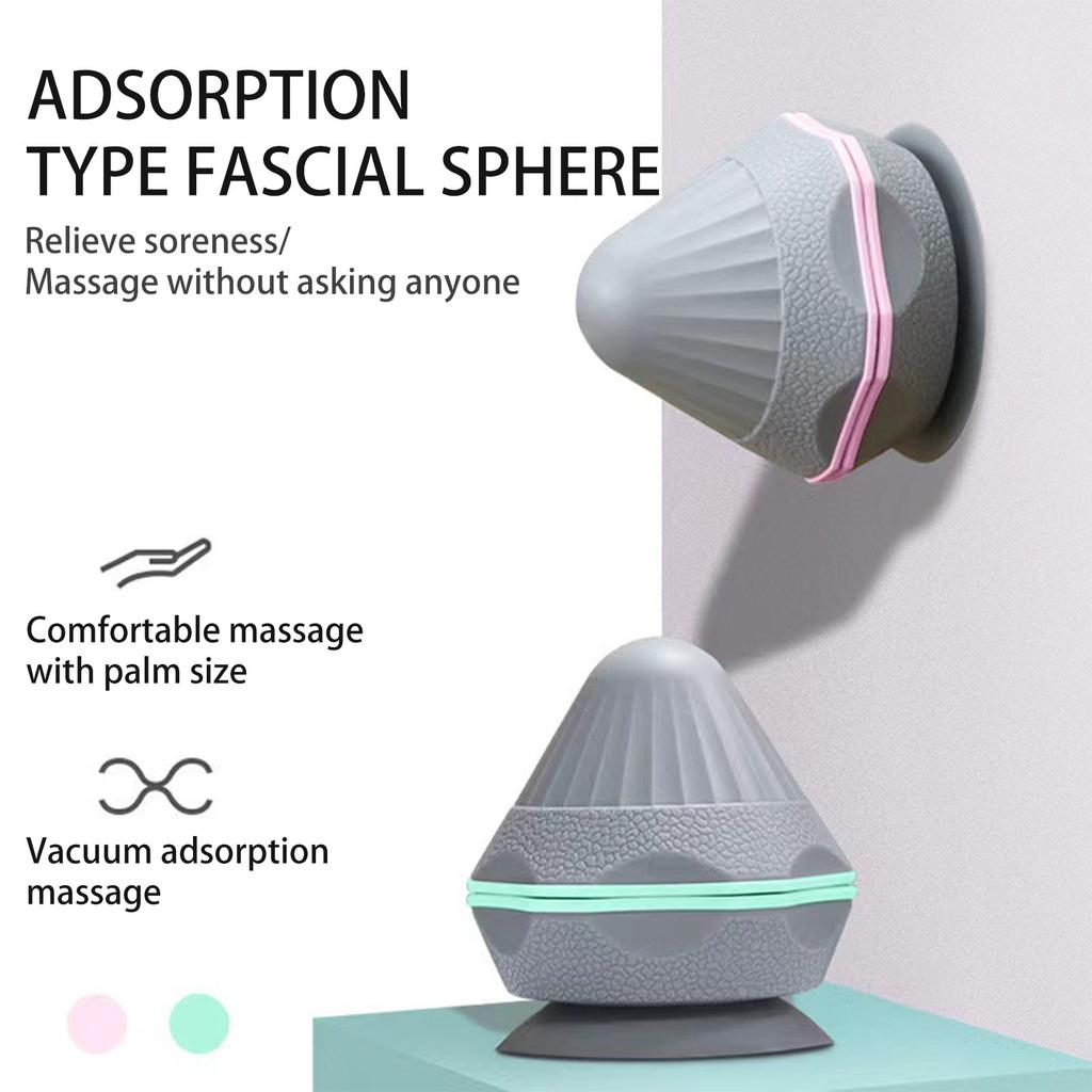 Muscle Release Massager Ball TPE Massage Cone Solid Adsorption Ball for Workout Pain Relief