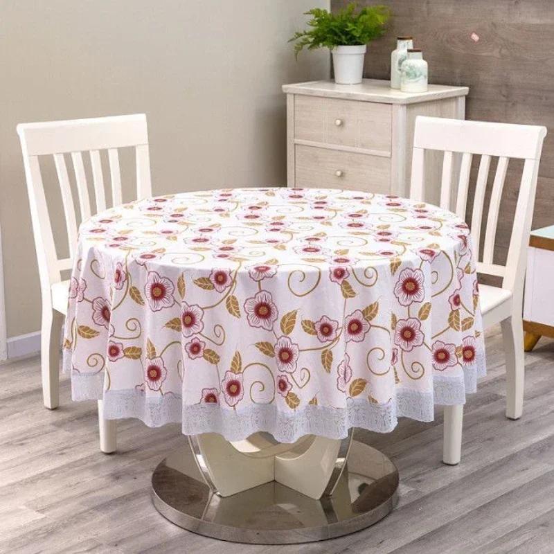 Pastoral Style Thick PVC Plastic Pad Household Waterproof Scald Oil Resistant Tablecloth Dining Table Insulation Mat