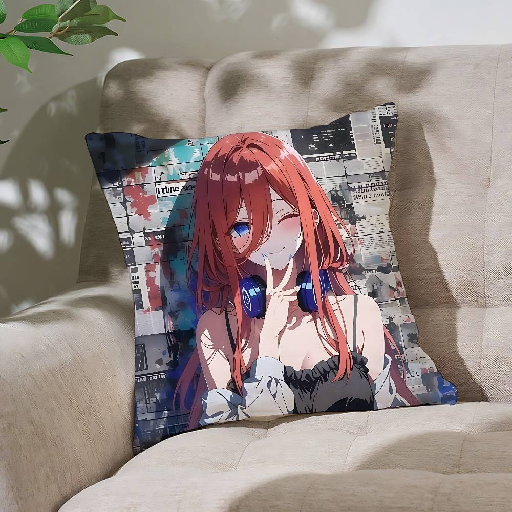 The Quintessential Quintuplets Pillow Case Throw Pillow Cover Nordic Vintage Style Cushion Covers Home Living Sofa Couch Seat