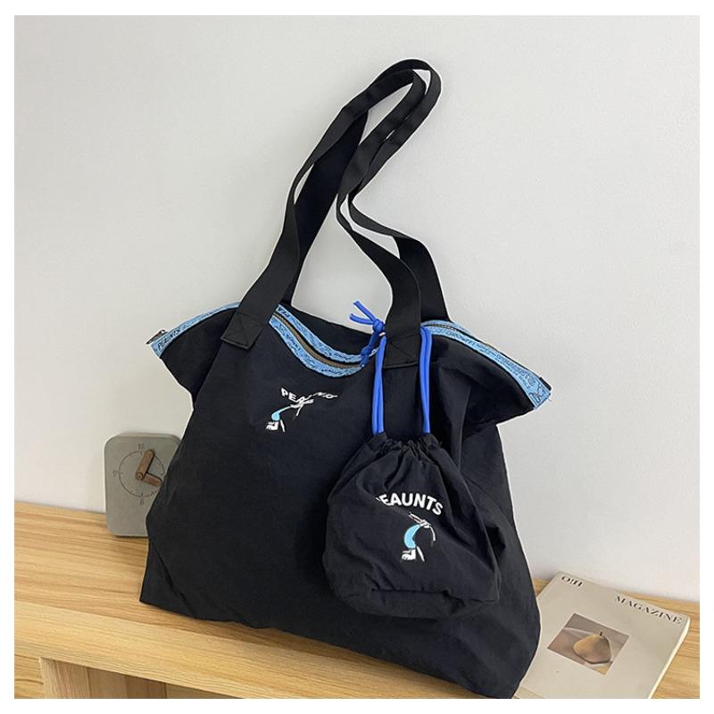 New tote bag large-capacity shopping bag daily portable simple casual splicing printed women's mother and child bag