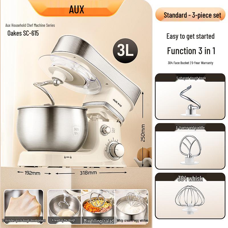KJ&SH Multifunctional Chef Machine: Household Dough Mixer and Automatic Baking Egg Beater