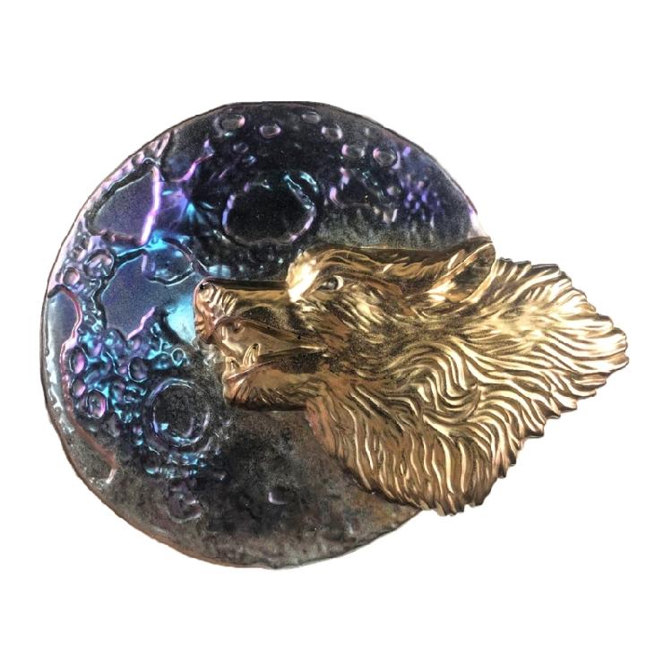 Semi-stereoscopic Wolf Mold DIY Ornaments Pendant Epoxy Resin Crafting Mold