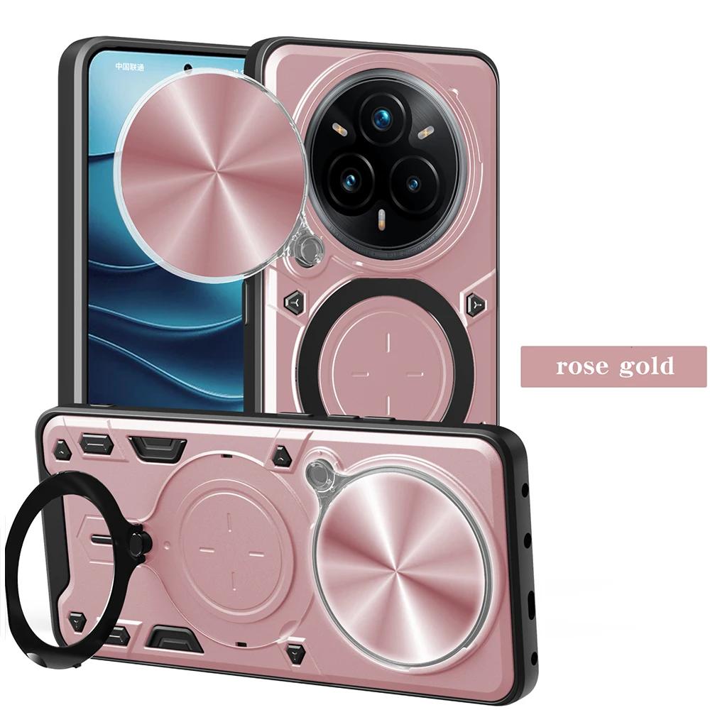 

Slide Camera Funda for Realme 14 Pro Plus Case Armor Magnetic Stand Protection Cover for Realme 14 Pro 5G Shockproof Phone Capa Realme 14 Pro Plus рожевий колір золота