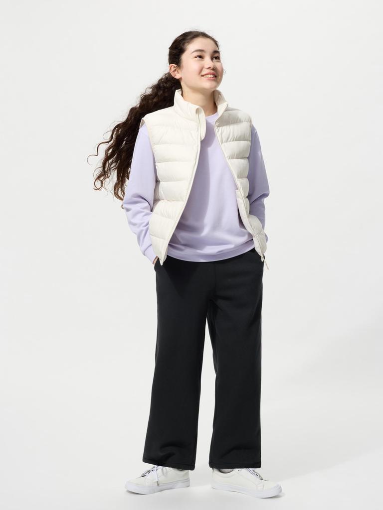 Uniqlo Girls Boa Sweat Wide Pants