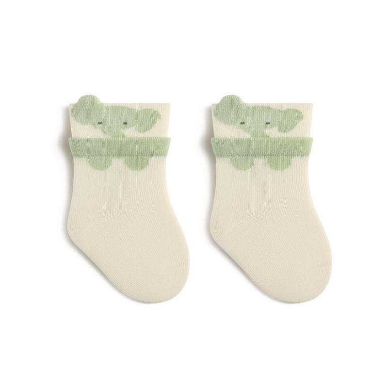 Baby Socks Cute Cartoon Animal Indoor Toddler Socks Newborn Socks For Boys And Girls Children Footwear Socks Spring Autumn M зелёный