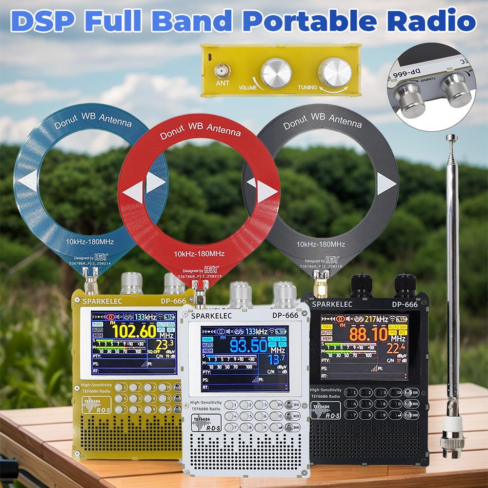 FM/LW/MW/SW Full Band Radio Battery Operated Radio DSP Full Band Portable Radio DP-666 TEF6686 Digital Radio Signal Generators