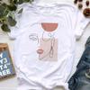 Women Abstract Printed Tshirt Casual Fashion Tees Harajuku Short Sleeve Female Casual Short Sleeve Blouse For Spring & Summer
