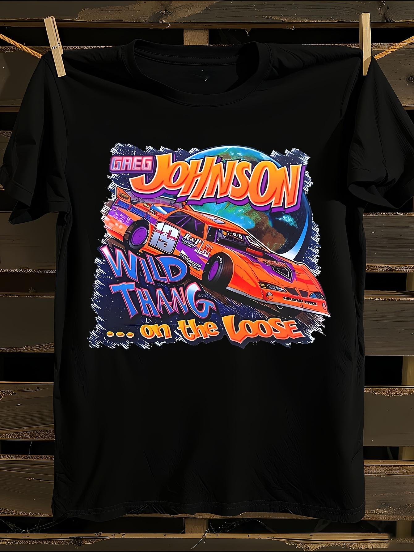 Greg Johnson Racing Fan Black T-shirt XXXXL