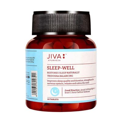 Slipwell (60 Tabs, 100 Mg), Sleep-Well Tablets, Jiva