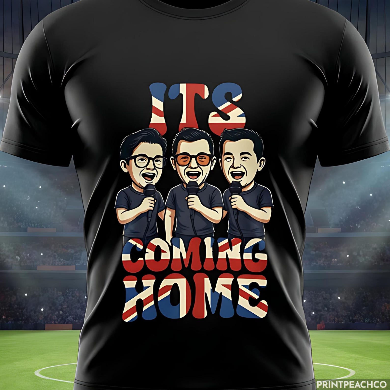 Its Coming Home England Football Shirt, Caricature Soccer Singers Tee, Funny England Fan Top, World Cup 2026 Supporter Gift 4XL