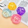 Kids Anti-stress Soft TPR Slow Rebound Sequins Maltose Pinch Toy Stress Relief Elastic Squeezing Colored Cat Paw Decompression