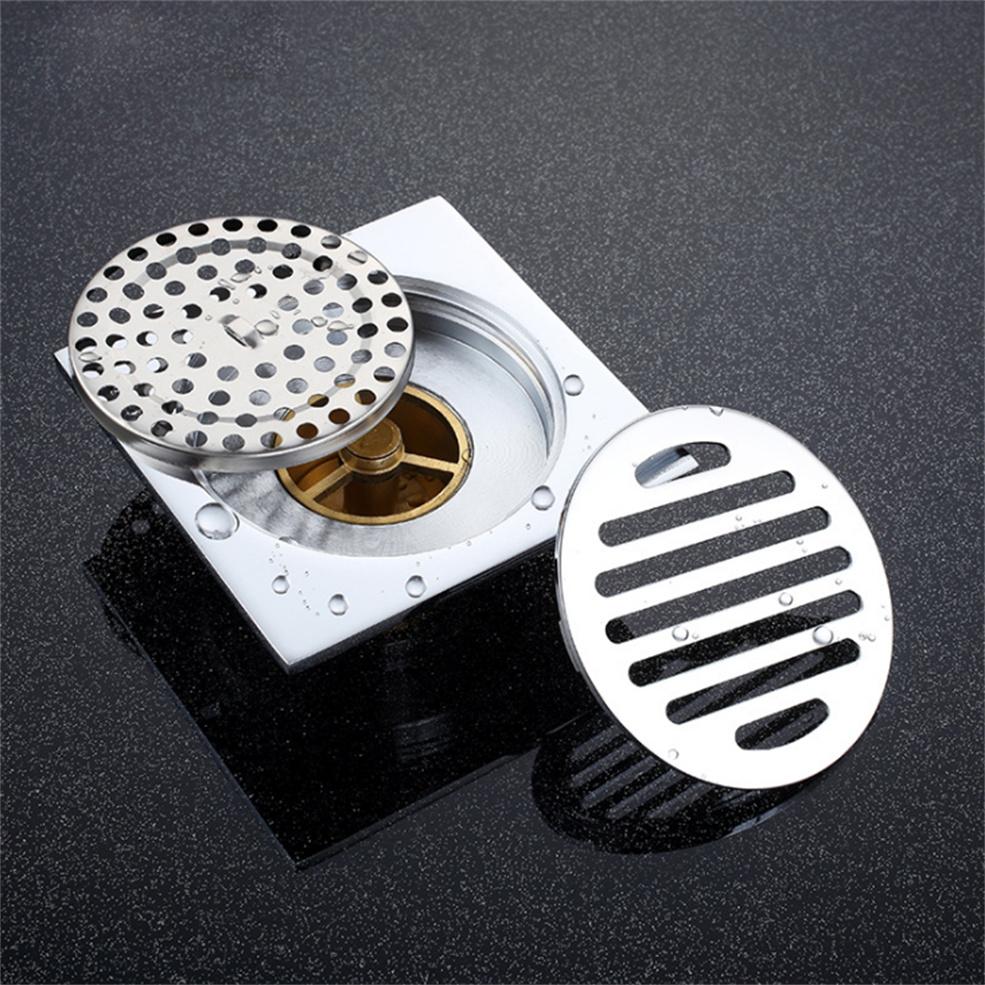 High Quality Stainless Steel Square Anti Odor Tile Insert Floor Drain for Balcony Bathroom