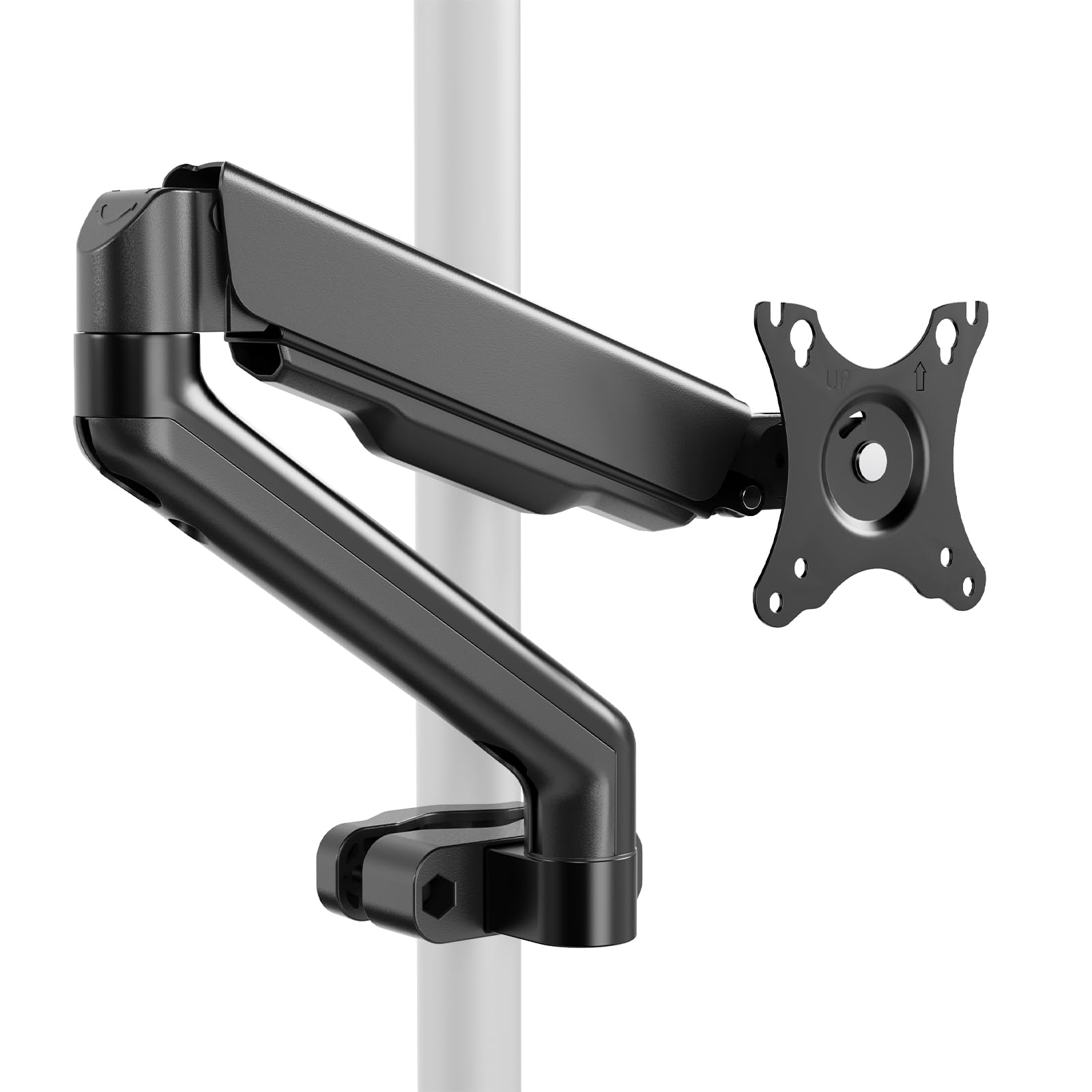 

WORLDLIFT Monitor Pole Mechanical Adjustable Left and Fits Weight VESA Easy Installation Arm, Mount, Spring, Height, Right, 17-32 Inches, 2-9kg чёрный
