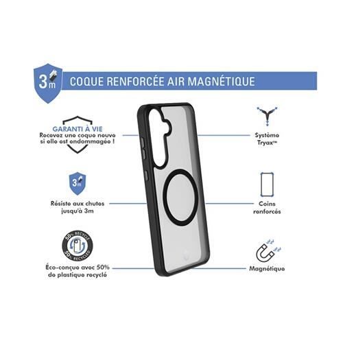 Coque téléphone - Forcecase - FC Air Frost - Galaxy S25+ - 50% plastique recyclé - Compatible MagSafe