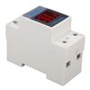 Voltage Current Meter Din Rail Double Display Display Monitor Single Phase Household with