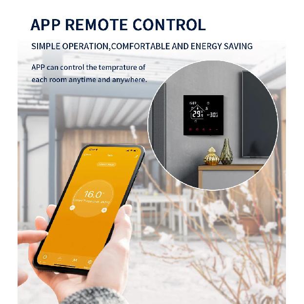 Tuya WiFi Smart Thermostat LCD Display Touch Screen Electric Floor Heating Water/Gas Temperature Controller With Alexa Alice