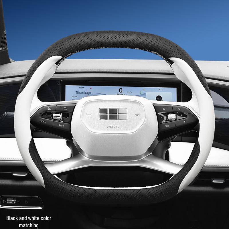 Galaxy L7/L6 Suede Steering Wheel Cover: Ultra-Thin, No-Sew, Winter-Ready.
