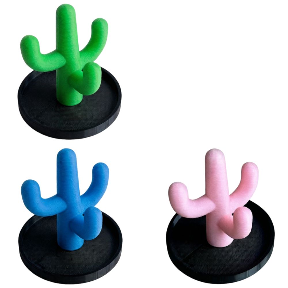 Creative Cactus Ring Holder Funny Cactus Trinkets Plate Jewelry Storage Tray Home Ornaments