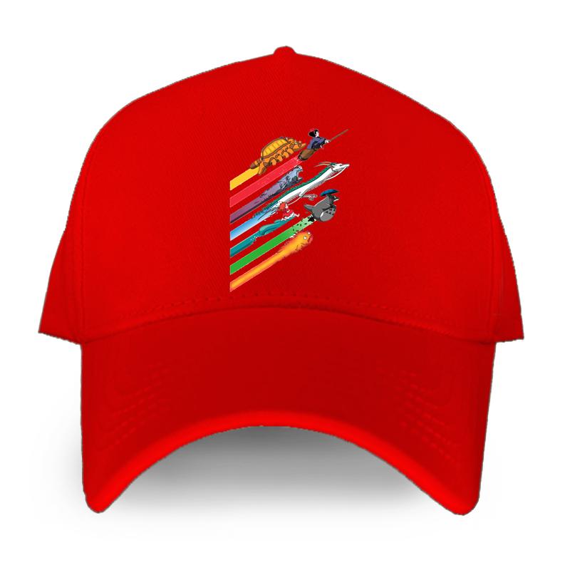 Rainbow Speed ​​Race Totoro Sköldpadda Spel Basebollkeps STUDIO GHIBLI Miyazaki Anime Unisex Damkepsar Mode Hiphop Hatt