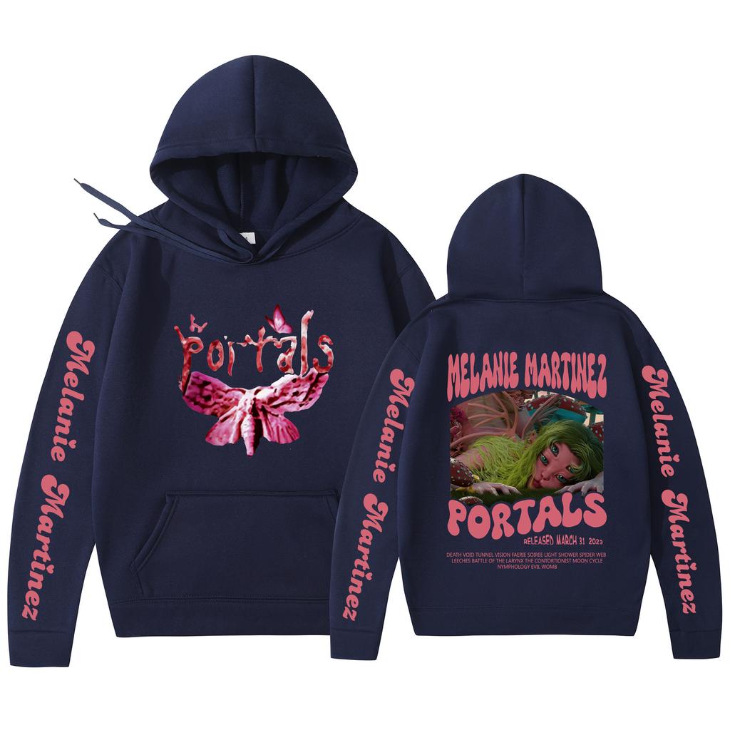 SCIONE New European and American Style Loose Hip-hop Plus Velvet Hoodie Fashion Beautiful Butterfly Print Coat Comfortable and Casual Joker Tops Coat