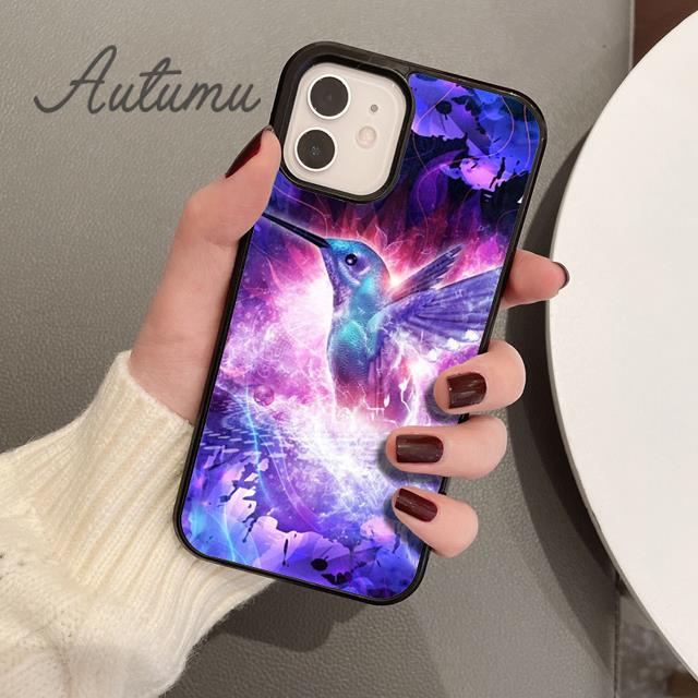 Hummingbird Phone Case for iPhone 11 12 13 14 Pro Max Mini X XR XS SE 2020 6S 7 8 Plus Samsung Galaxy S21 S22 Cover Shell Coque