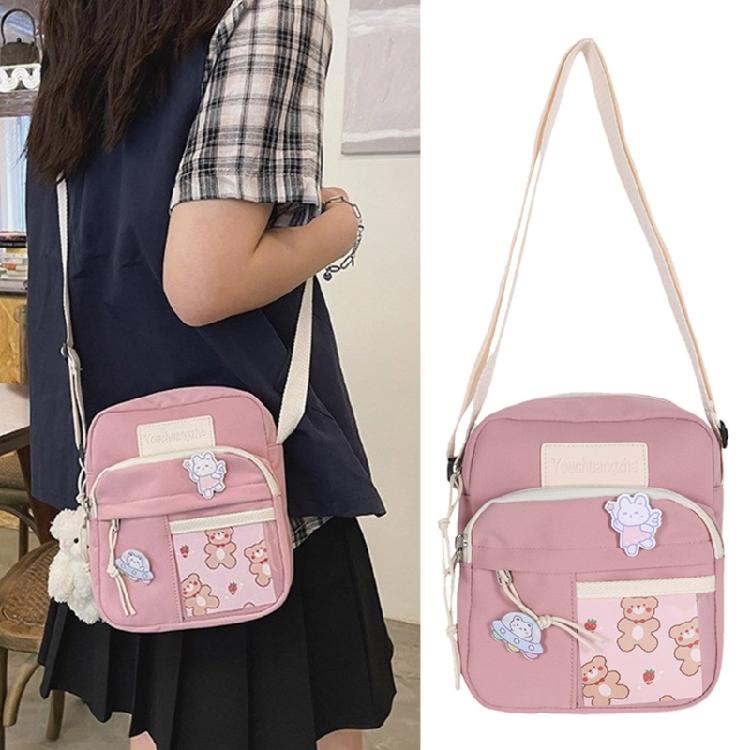 Cute and Practical Crossbody Bag Japanese Aesthetic Durable Nylon Shoulder Bags