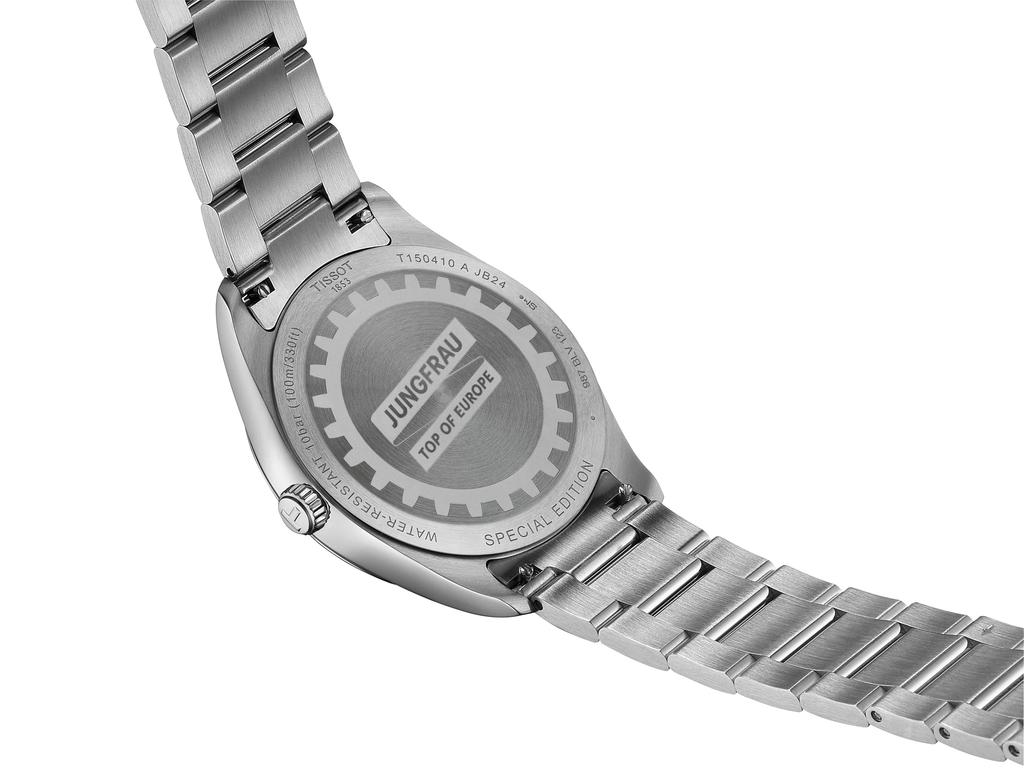 Tissot PR 100 Jungfraubahn Quartz 40mm Herenhorloge, T1504101103100, Zilveren Wijzerplaat