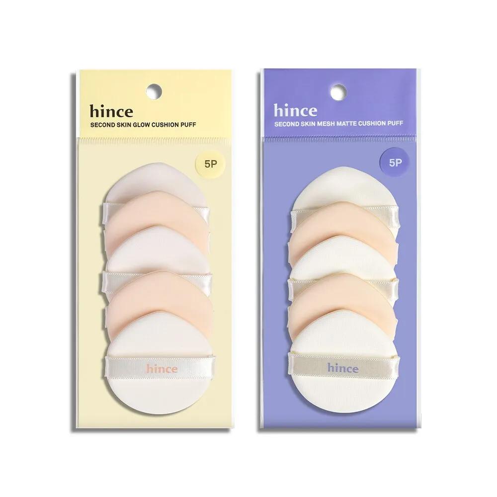 хинс Second Skin Glow / Матовый кушон-пафф 5 шт. (2 типа) Glow Cushion Puff 5P