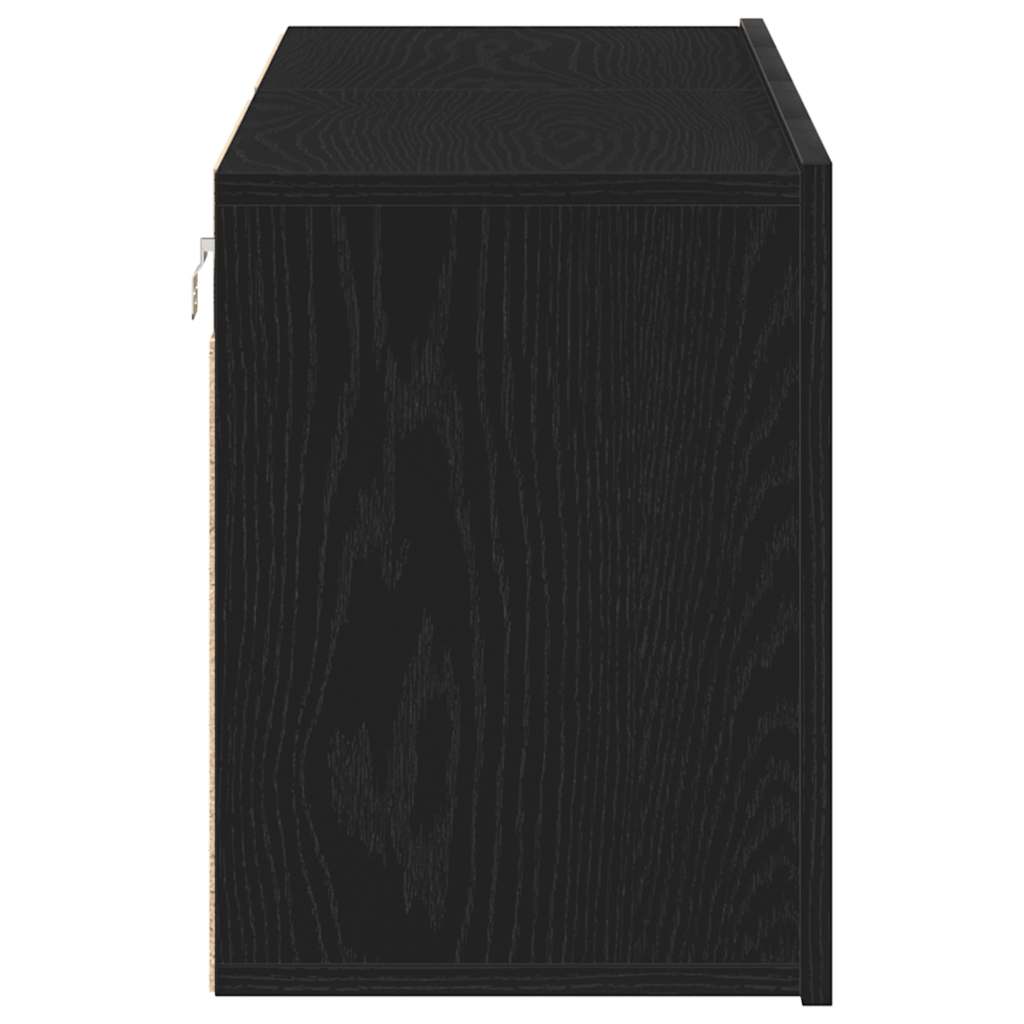 TV Cabinets 2 pcs Black Oak 120 x 30 x 41 cm Engineered Wood