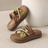 Summer 2025 New Non-slip Beach Cool Slippers Women's Shoes Casual Two Wear Versatile Fashion Platform Slippers