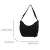Zipper Leopard Print Crossbody Bag Large Capacity Adjustable Strap Dumpling Bag Polyester Lightweight Shoulder Pouch Women