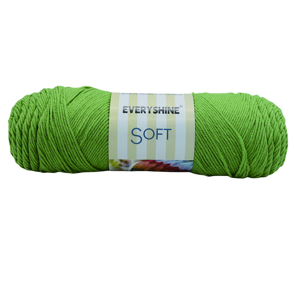 Balení 2 přadení akrylové příze (190g/6.7oz, 380m/416yd) – Vícebarevná příze střední tloušťky pro pletení a háčkování – Měkké mléčné vlákno pro amigurumi,