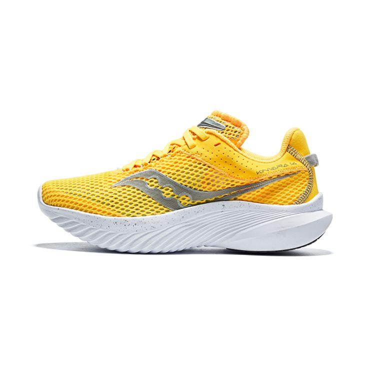 SAUCONY Kinvara 14 Lightweight Running Shoes Women Sneaker Yellow Silver S10823-123