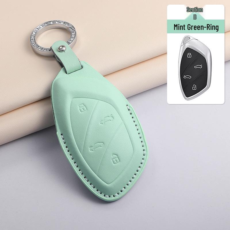 Tri-color Key Cover for Roewe i5, RX5 MAX, RX3, MG HS, MG 5, i6 Max in PU Leather.