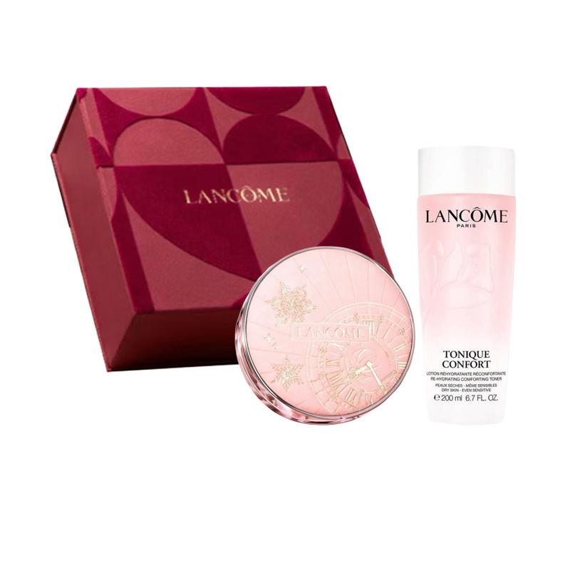Набор макияжа Lancôme Маленький Розовый Водный Кушон Лосьон 2026 Набор из двух предметов: #N10 маленький розовый аква-кушон 14 г + большая розовая аква-сыворотка 200 мл розовый