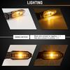 2Pcs Mini Amber Flashing Light Motorcycle Led Turn Signal Lights 8Mm Blinker Turn Signal Lamp 12V Moto Indicator Accessories
