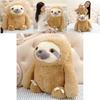 Adorable Giant Sloth Stuffed Plush Toy Pillow Cushion Perfect For Christmas Gifts