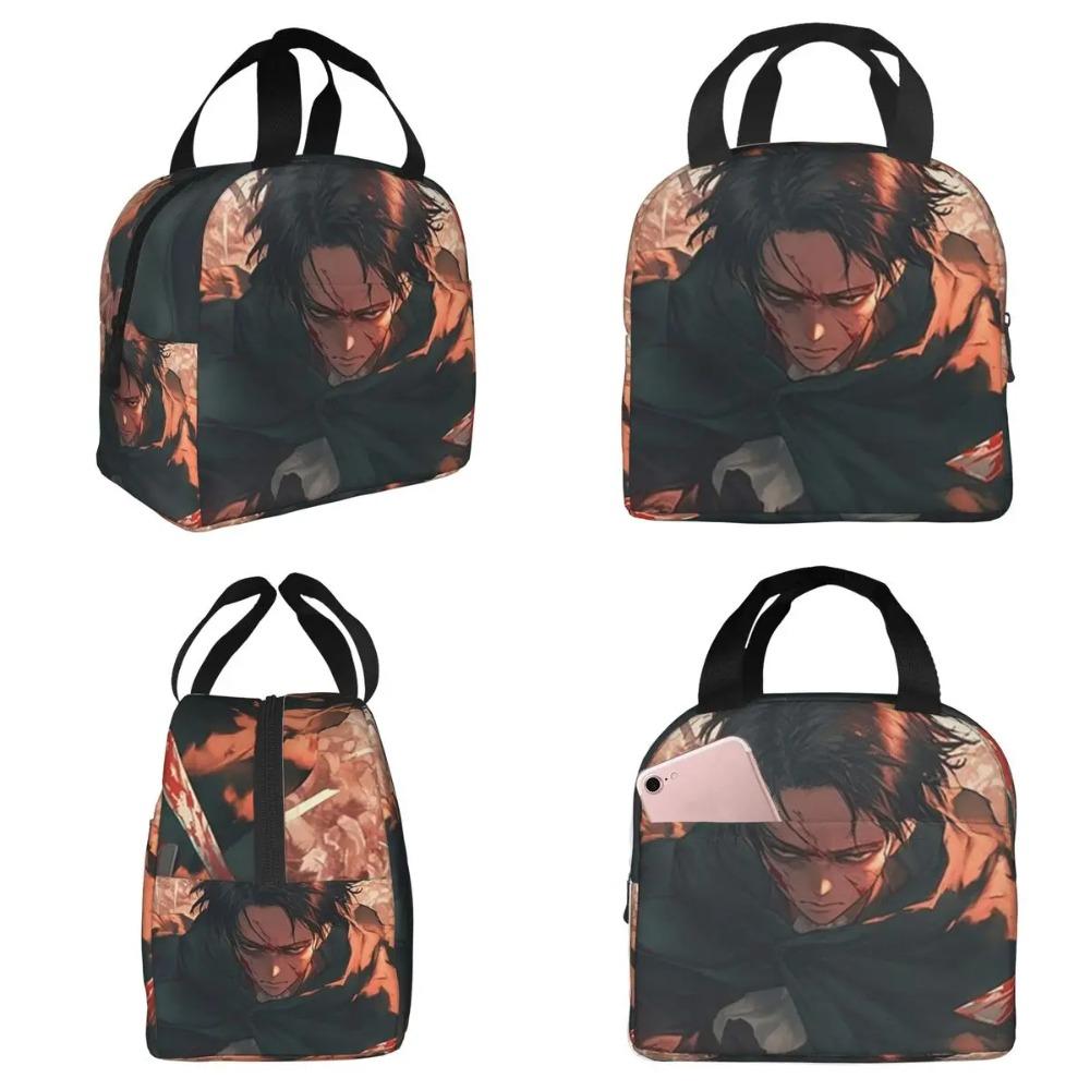 Attack On Titan Anime Insulated Lunch Bag for Kids School Cooler Thermal Food Box Tote Portable Lunch Boxes Container