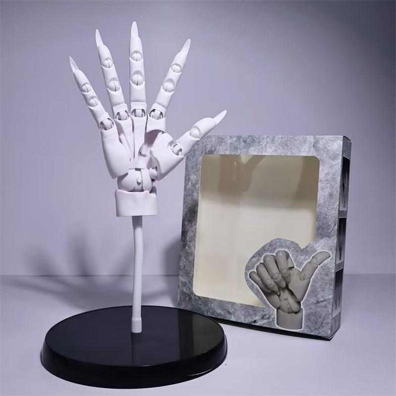1:1 Scale Big Figure Pill Highly Articulated Hand Figurine - Bionic Finger Joints Mannequin Hand Artistic Sculpture Figure Kit