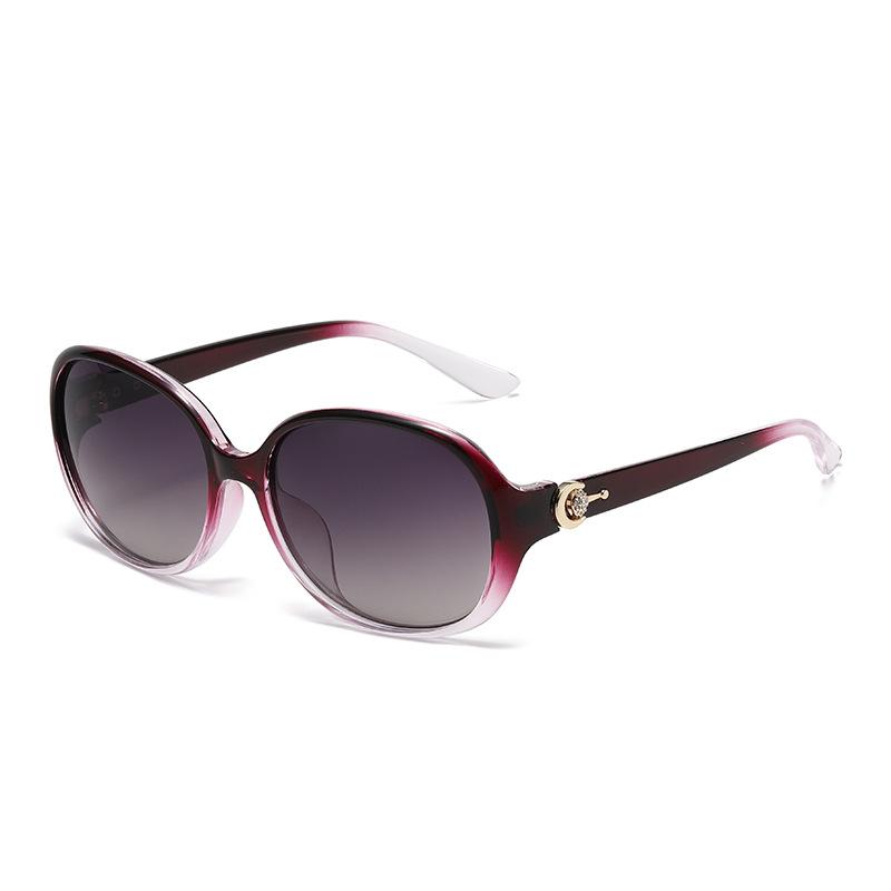 Women Oval UV400 Sunglasses Fashionable UV Resistant Shades for Travel Beach Stage Performances